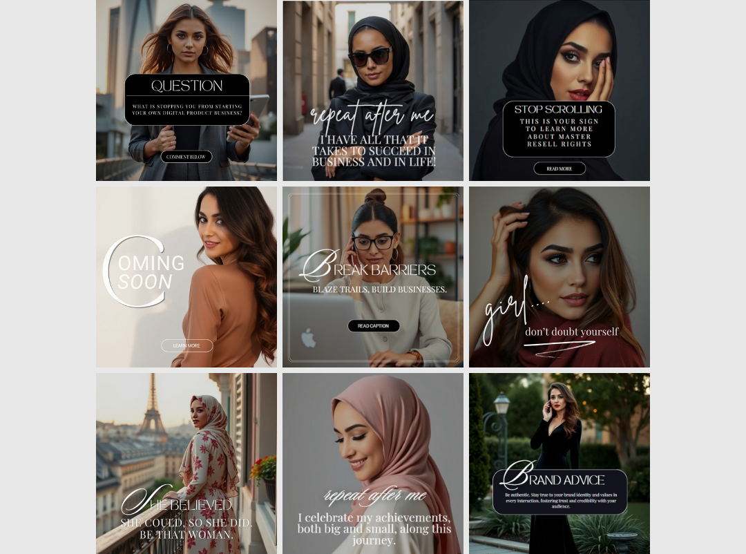 [MRR] LAYANNE Bold & Luxurious Social Media Posts Bundle