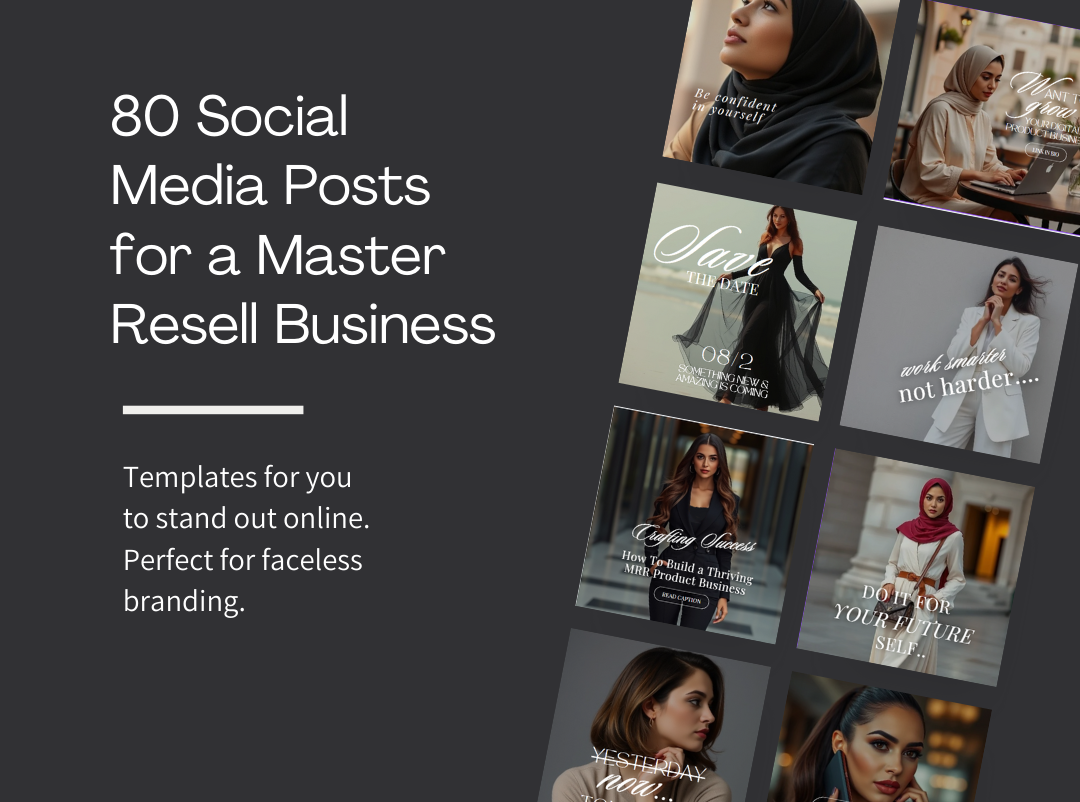 [MRR] LAYANNE Bold & Luxurious Social Media Posts Bundle