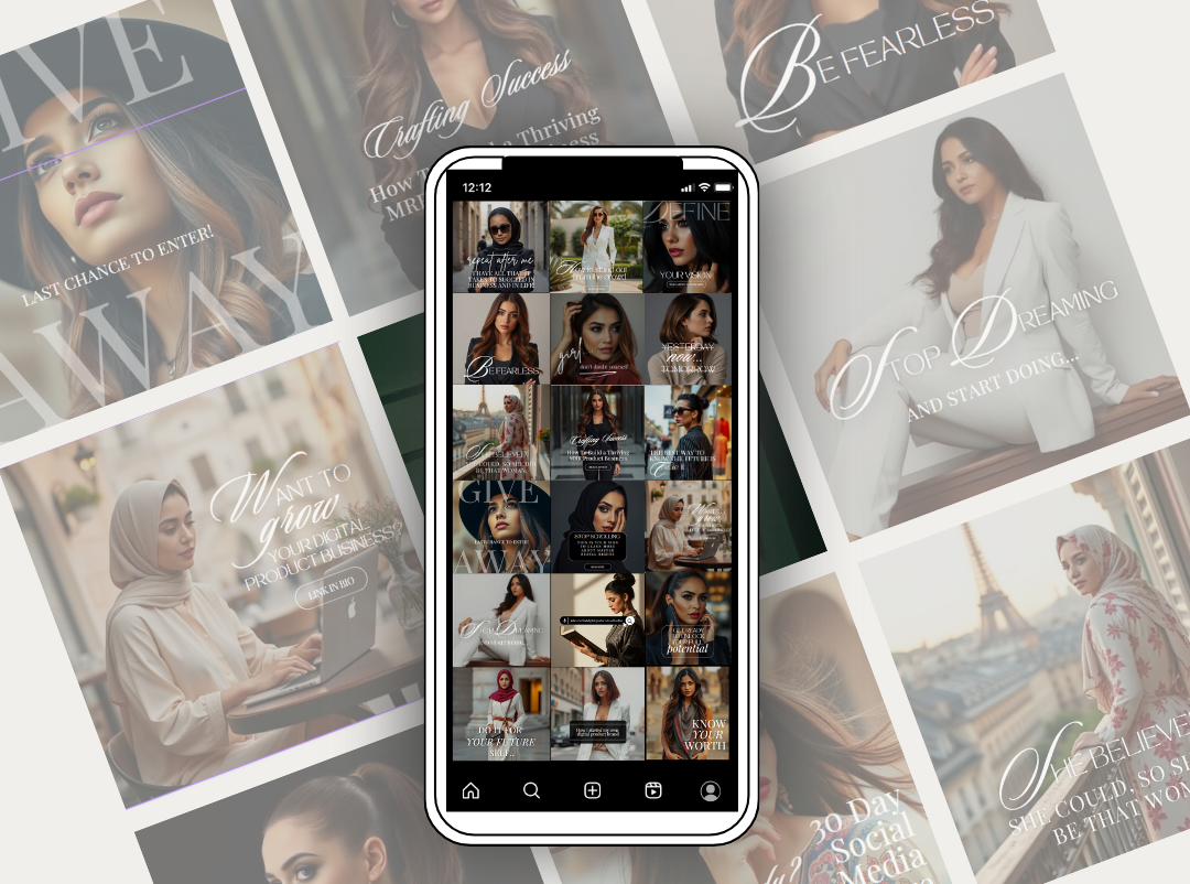 [MRR] LAYANNE Bold & Luxurious Social Media Posts Bundle