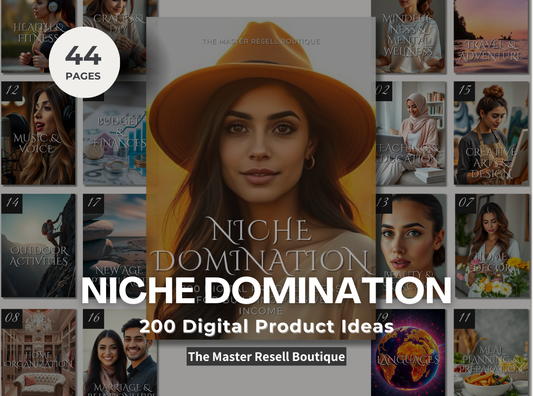 [MRR] Niche Domination - 200 Digital Product Ideas for Building Passive Income