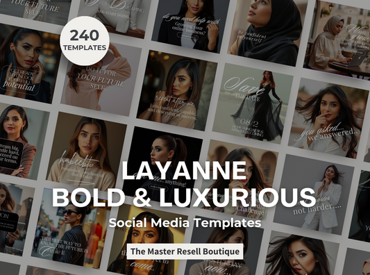 [MRR] LAYANNE Bold & Luxurious Social Media Posts Bundle